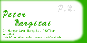 peter margitai business card